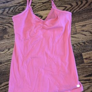 Hot pink workout tank